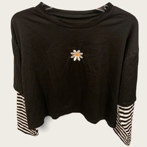 SHEIN long sleeve crop top plus size 0XL